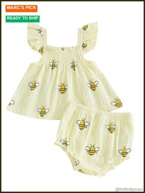 Newborn Baby Girl Floral Ruffle Sleeveless Tank Top Bloomer Shorts Set Cotton